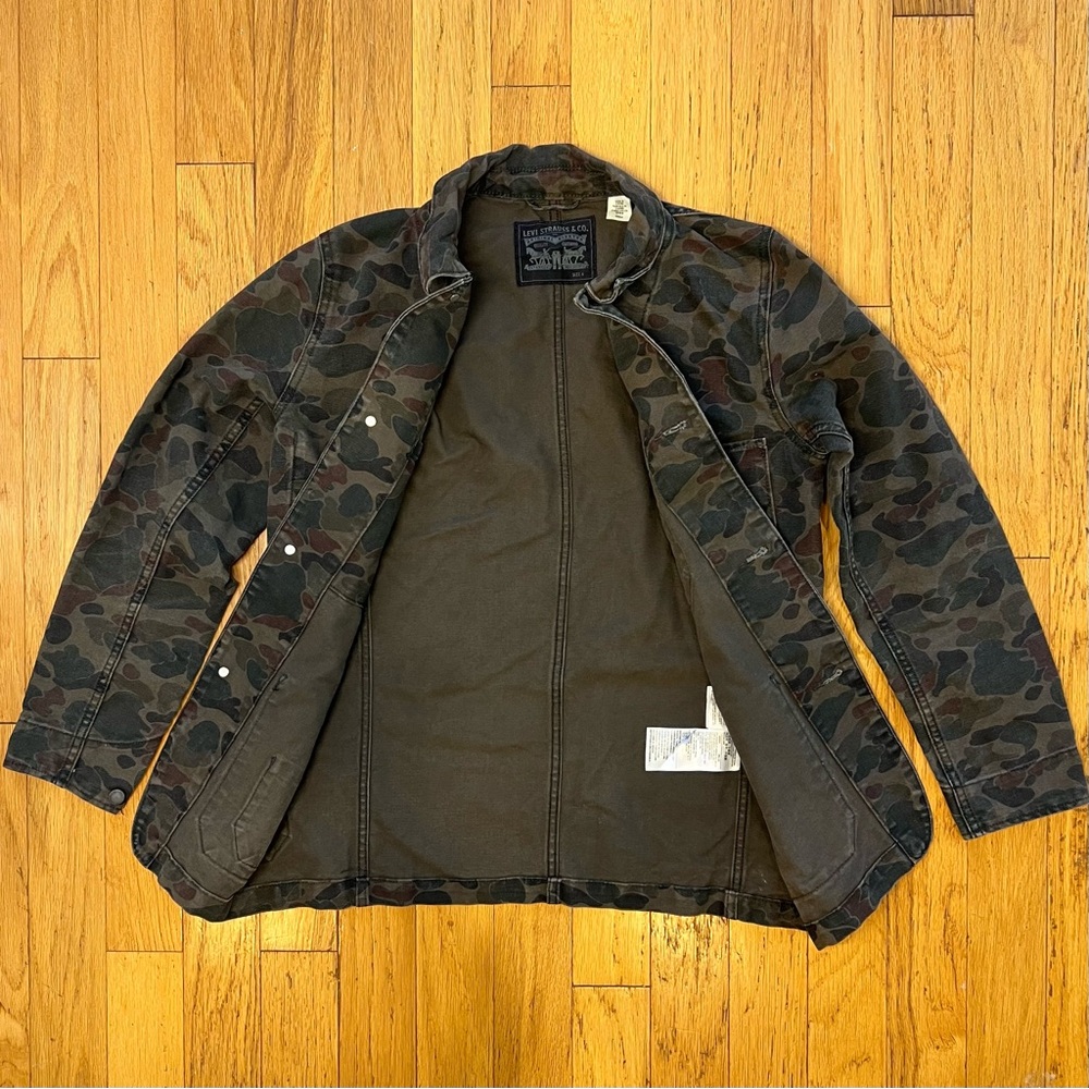 Camouflage Levi's Denim Camo Jacket Size Small